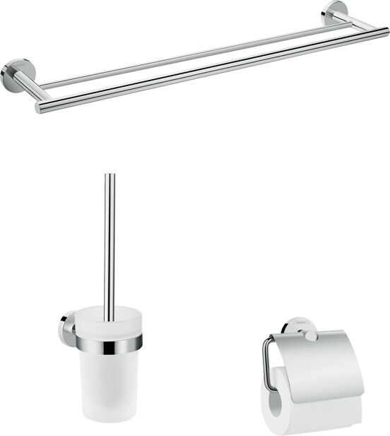 Hansgrohe Logis WC-Accessoires-Set chrom glänzend