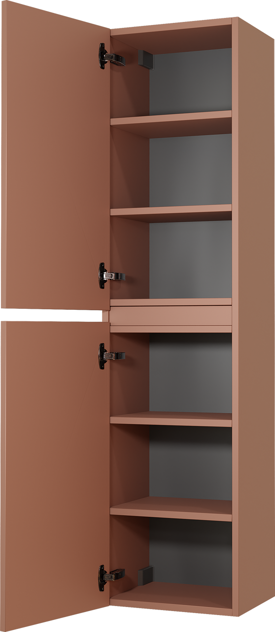 Balmani Sfera Badhochschrank: Hängend, Cotto, 38 x 30 x 150 cm