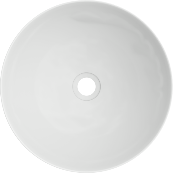 Luca Varess Supra vasque à poser porcelaine blanc brillant rond Ø 36 cm