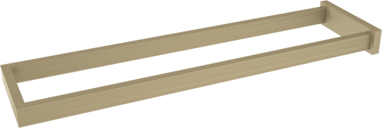Blaufoss Noma dubbele handdoekhouder Brushed Champagne Gold 41cm