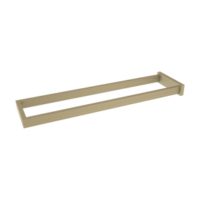 Blaufoss Noma dubbele handdoekhouder Brushed Champagne Gold 41cm