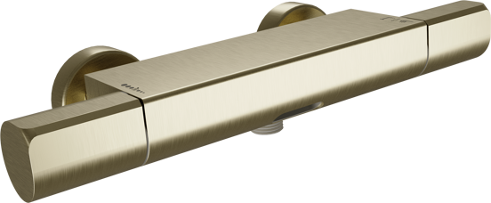Blaufoss Eris robinet baignoire robinet thermostatique montage mural extérieur brushed champagne gold