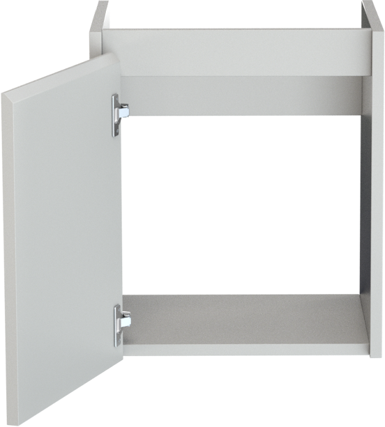 Storke Seda zwevend wastafelonderkast 45 x 35 cm mat wit deur