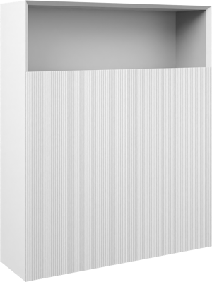 Balmani Fila Badhochschrank: Hängend, Weiß matt, 100 x 30 x 120 cm