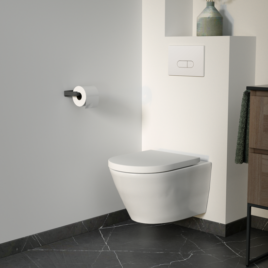 Riana bedieningspaneel hoogglans wit voor Geberit Duofix UP100 inbouwreservoir