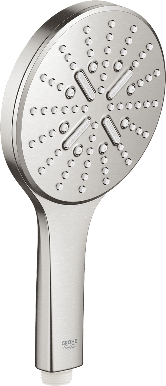 Grohe Rainshower Smartactive 130 handdouche 3 straalsoorten Supersteel
