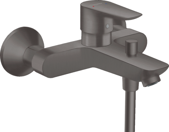 Hansgrohe Talis E opbouw badmengkraan brushed black chrome