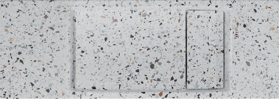 Balmani Mood lave-mains 55 x 20 cm bianco nero terrazzo