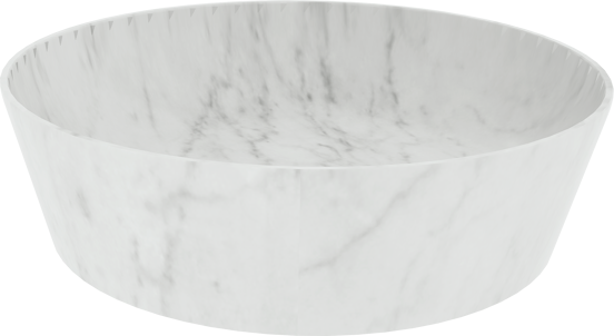 Balmani Still waskom Carrara marmer rond Ø 38 cm