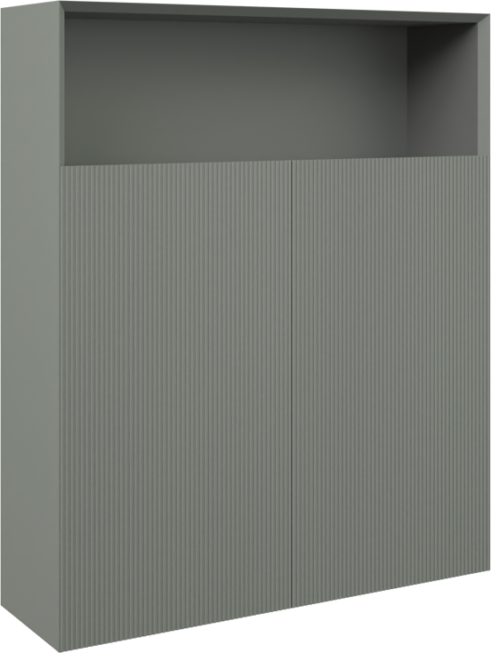 Balmani Fila zwevende badkamerkast steengrijs 100 x 30 x 120 cm
