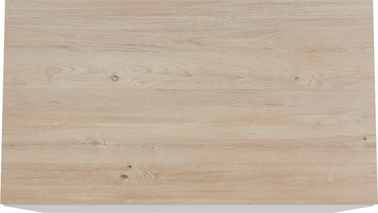 Storke Edge staand badkamermeubel 95 x 52 cm mat wit met Panton enkel tablet in melamine ruwe eik