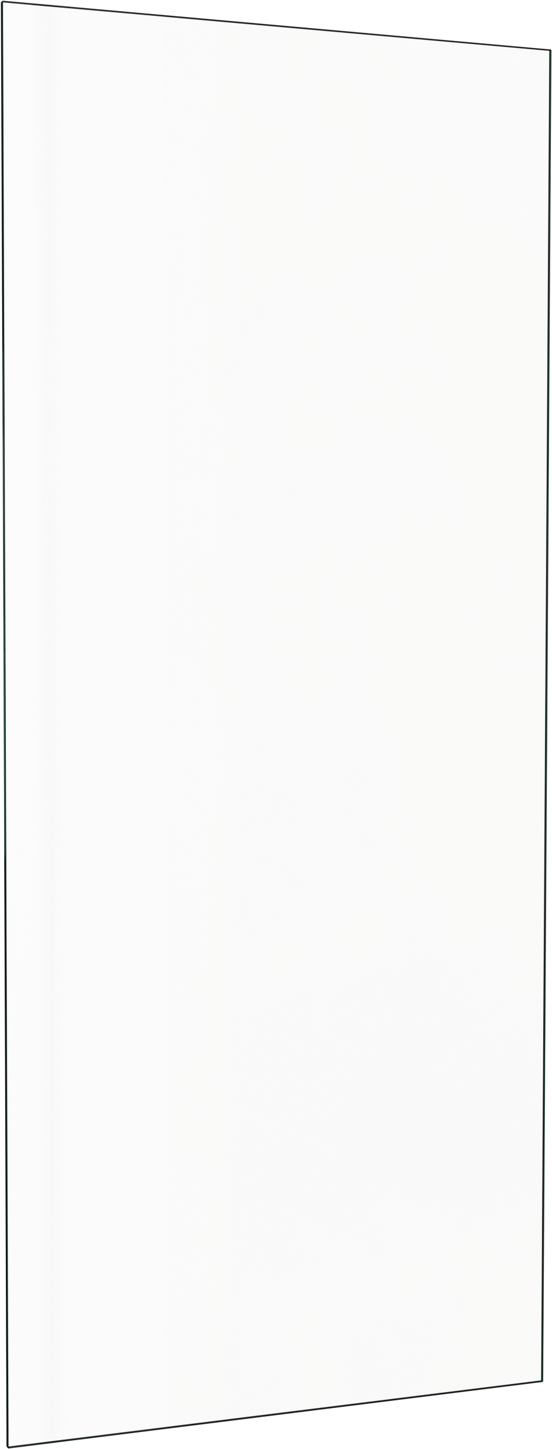 Balmani Senses Design zijpaneel 80 cm x 210 cm Helder glas, met coating