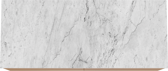 Balmani Mitra meuble salle de bains suspendu 135 x 55 cm teck avec Stretto tablette simple ou double en marbre carrara