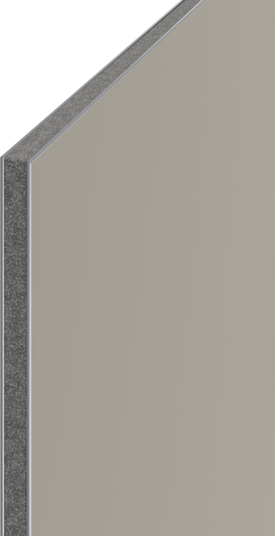 Luca Varess Artdeco revêtement mural de douche 120 x 244 cm alu-composite gris pierre mat