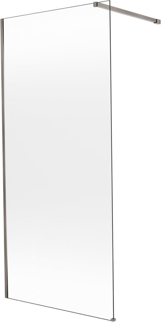 Balmani Modular douche à l'italienne: 100 x 200 cm, Permafrost, avec coating, Profil Brushed GunMetal