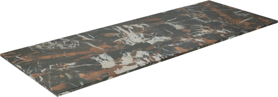 Balmani Stretto tablette simple ou double marbre Portoro Gold 150 x 55 cm