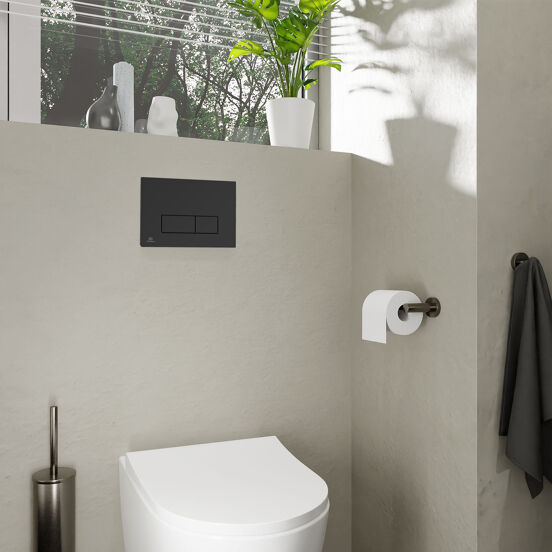 Oleas M2 bedieningspaneel mat zwart voor Ideal Standard ProSys inbouwreservoir