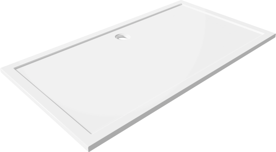 Luca Varess Soft receveur de douche 180 x 100 cm acrylique blanc brillant
