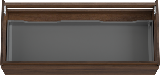 Storke Edge meuble sous-vasque suspendu 120 x 52 cm noyer 1 tiroir