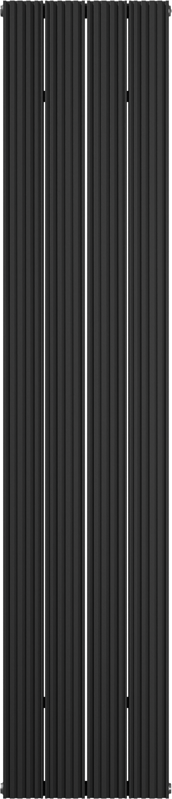 Vipera Mares sèche-serviettes double 37,5 x 180 cm chauffage central noir mat raccordements latéral et central possibles 1477W