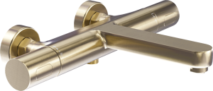 Blaufoss Apollo thermostatische kraan muurmontage opbouw badkraan Brushed Champagne Gold