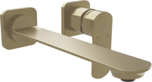 Blaufoss Bodan inbouw wastafelkraan brushed champagne gold incl. inbouwelement
