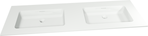 Storke Mata Doppelwaschtisch, Solid Surface matt, 150 x 52 cm