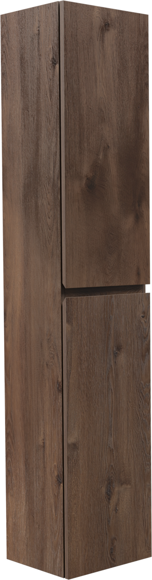 Linie Lado zwevende badkamerkast bruin eiken 35 x 30 x 170 cm