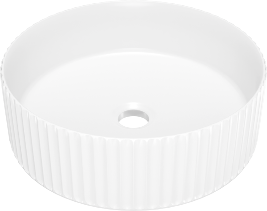Luca Varess Verona waskom mat witte porselein rond Ø 36 cm