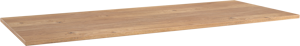 Storke Panton Einzel- oder Doppelwaschtischplatte, Melamin in roher Eiche, 130 x 52 cm
