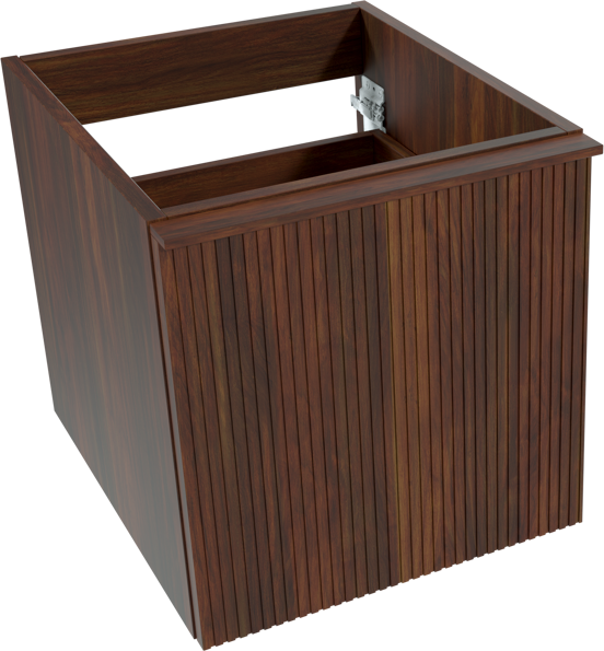 Balmani Forma meuble sous-vasque suspendu 45 x 55 cm noyer Américain 2 tiroirs