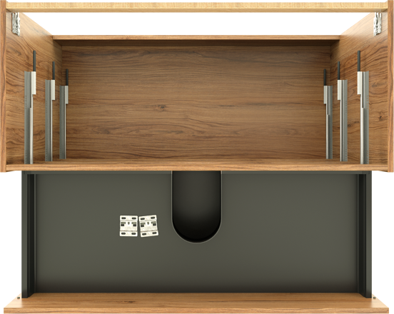 Balmani Lucida staande wastafelonderkast 120 x 55 cm teak 3 lades