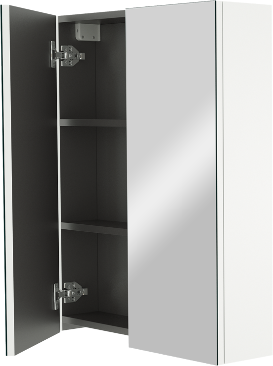 Linie Montro spiegelkast 60 x 75 cm glanzend wit