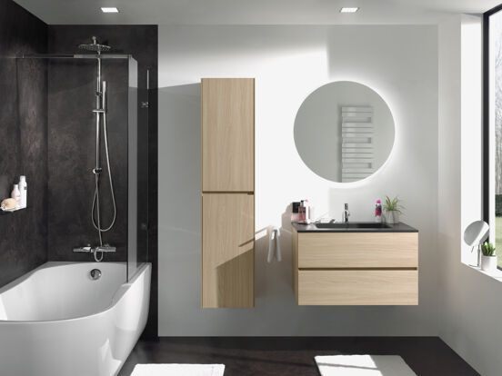 Storke Disc miroir rond lumineux Ø 80 cm