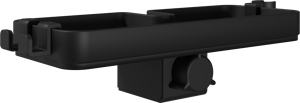 Linie Neptunus verstellbares Duschregal, schwarz matt