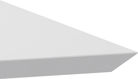 Balmani Eclips dubbele wastafel mat witte Solid Surface 180 x 55 cm