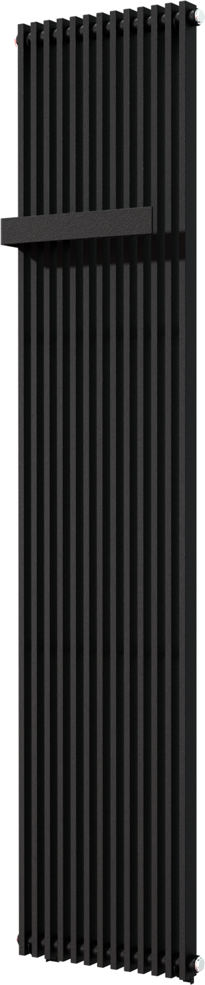 Vipera Corrason radiateur de salle de bains simple 40 x 180 cm chauffage central noir mat raccordement latéral 1.339W