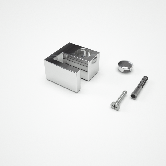 Balmani Modular bevestigingsblok 8mm glas chroom