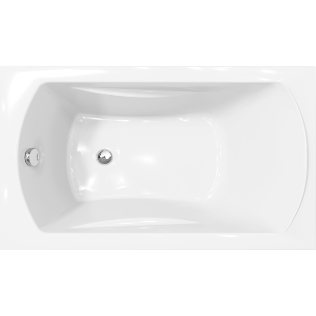 Wat mensen betreft Accommodatie gereedschap Linie Tessa Mini 120 x 70 cm Acryl Hoogglans wit Inbouwbad | X²O Badkamers