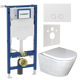 Geberit UP320 toiletset met Calibro hangtoilet