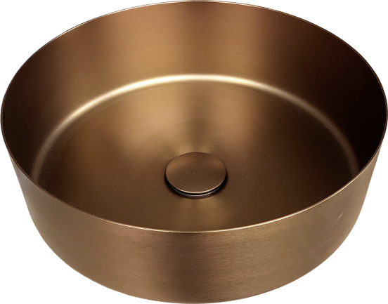 Balmani Accia waskom Brushed Rosegold roestvrij staal rond Ø 36 cm