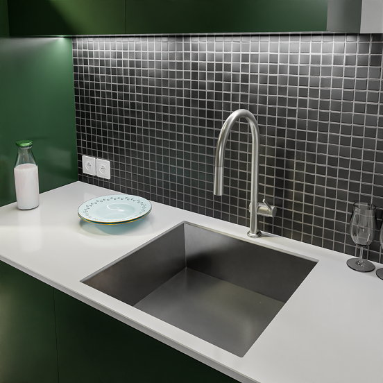 Hansgrohe Talis M54 210 keukenkraan met uittrekbare sproeikop rvs look