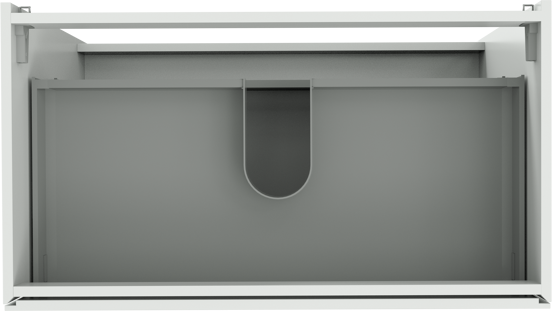 Storke Edge meuble sous-vasque a poser 95 x 52 cm blanc brillant 3 tiroirs