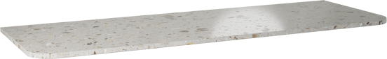 Balmani Moon tablette simple ou double terrazzo greige 160 x 55 cm