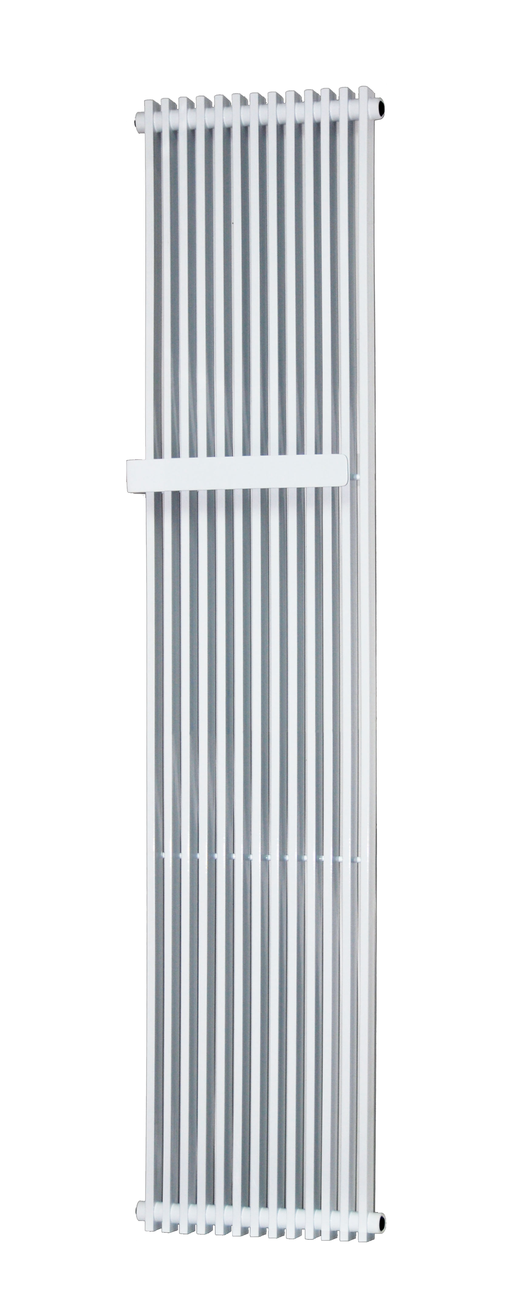 Vipera Corrason enkele badkamerradiator 40 x 180 cm centrale verwarming hoogglans wit zijaansluiting 1.339W