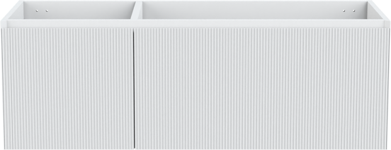 Balmani Fila meuble sous-vasque suspendu 135 x 55 cm asymétrique à droite blanc mat 4 tiroirs