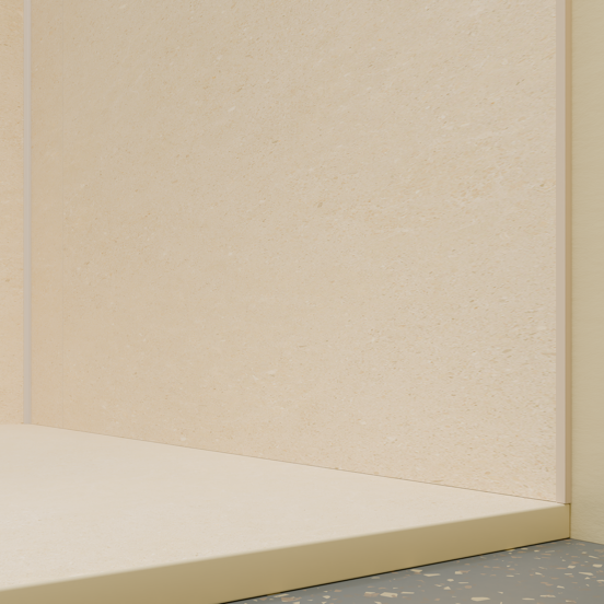 Luca Varess Suite Duschwanne 140 x 90 cm Marmorkomposit Dizzy Cream 