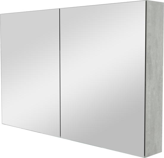 Storke Reflecta spiegelkast 120 x 75 cm beton donkergrijs