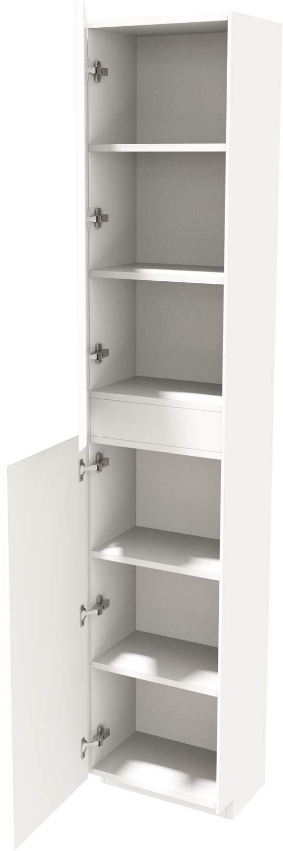 Storke Edge staande badkamerkast links mat wit 40 x 30 x 200 cm