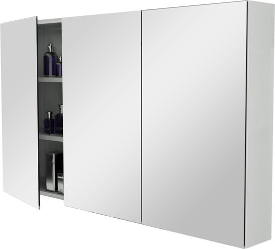 Storke Reflecta spiegelkast 130 x 75 cm glanzend wit